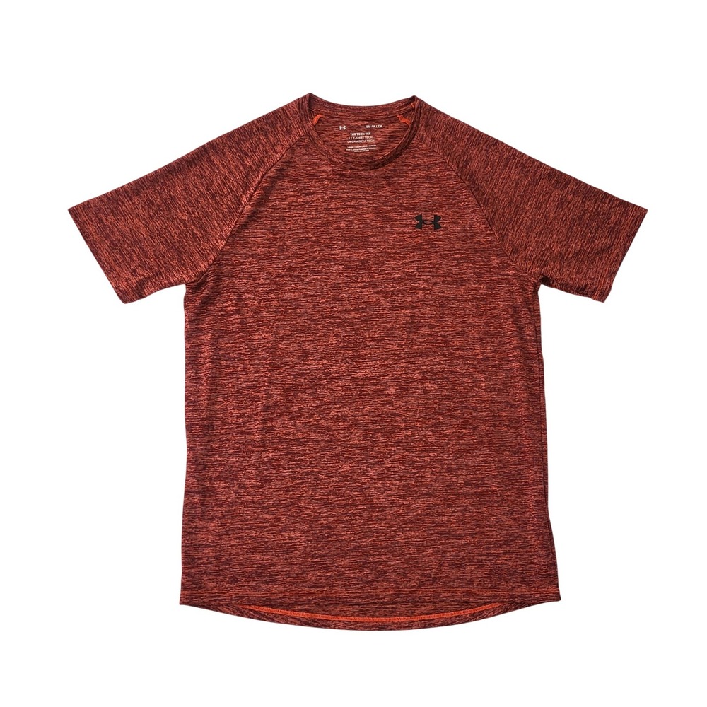 Under Armour Men's Small Tech Tee 2.0 Crew Neck Short Sleeve T-Shirt Rust Red S